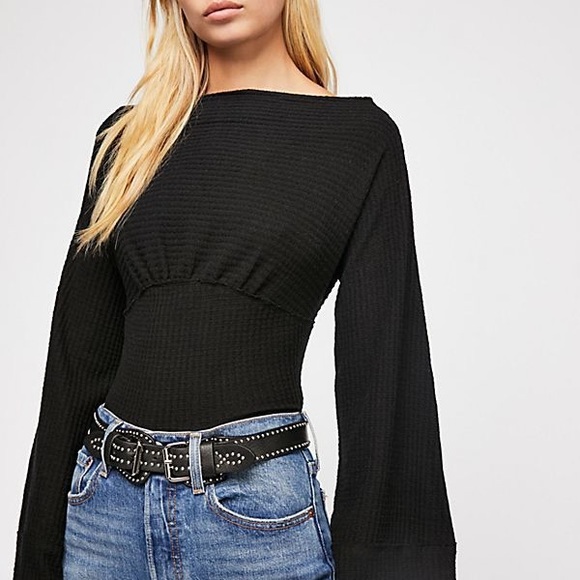 Free People Crazy on You Thermal Top - Picture 2 of 3